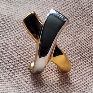 QGI  14k Yellow and White Single Earring